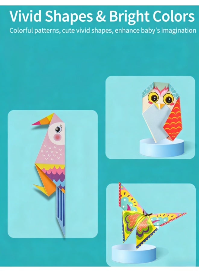 Origami Kit for Kids, with Guiding Book, 108 Paper with 54 Patterns, DIY Art and Craft Projects, Beginners Children's Day Gift Boy Girl - Image 5